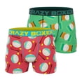 thumbnail image 1 of CRAZYBOXER Men's Underwear South Park Lightweight Resistant Boxer Brief Non-slip waistband (2 PACK), 1 of 5
