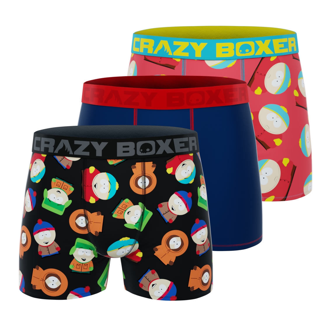 Boxer Slip Crazyboxer South Park - Motif All Over Avec Les Personnages - Taille L - Neuf En Boîte