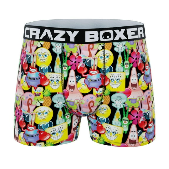 CRAZYBOXER Men's Underwear Spongebob Squarepants Freedom of movement Comfortable Boxer Brief Original