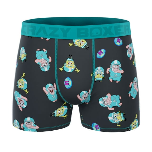CRAZYBOXER Men's Underwear Spongebob Squarepants Original Breathable Boxer Brief Comfortable