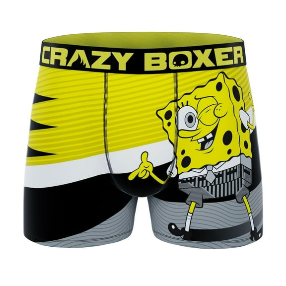 CRAZYBOXER Men's Underwear Spongebob Squarepants Soft Distortion-free Boxer Brief