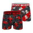 thumbnail image 1 of CRAZYBOXER Men's Underwear The Incredibles Lightweight Distortion-free Boxer Brief Resistant (2 PACK), 1 of 5
