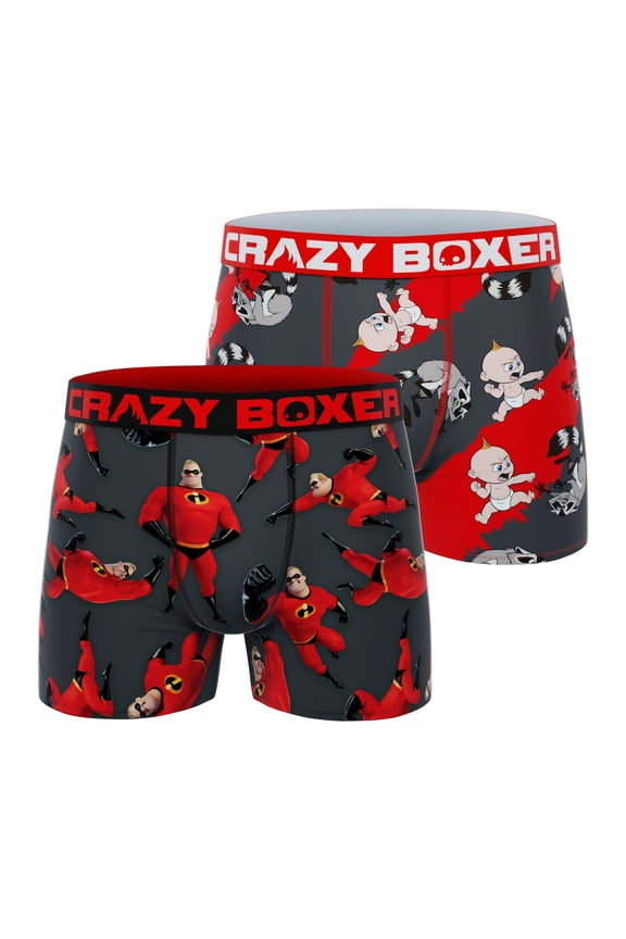 Men's Underwear The Incredibles Lightweight Distortion-free Boxer Brief Resistant (2 PACK)