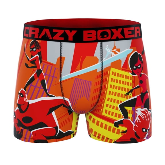 CRAZYBOXER Men's Underwear The Incredibles Soft Perfect fit Boxer Brief Distortion-free