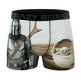 thumbnail image 1 of CRAZYBOXER Men's Underwear The Mandalorian Baby Yoda Non-slip waistband Soft Boxer Brief Distortion-free, 1 of 4