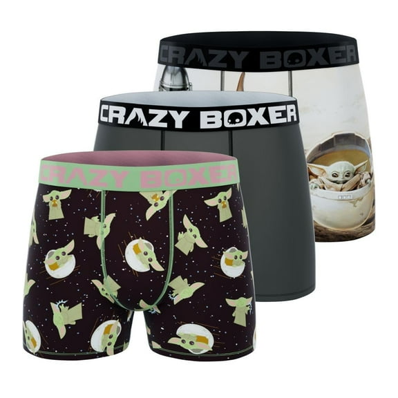 CRAZYBOXER Men's Underwear The Mandalorian Breathable Anti Slip Waistband Premium Boxer Brief