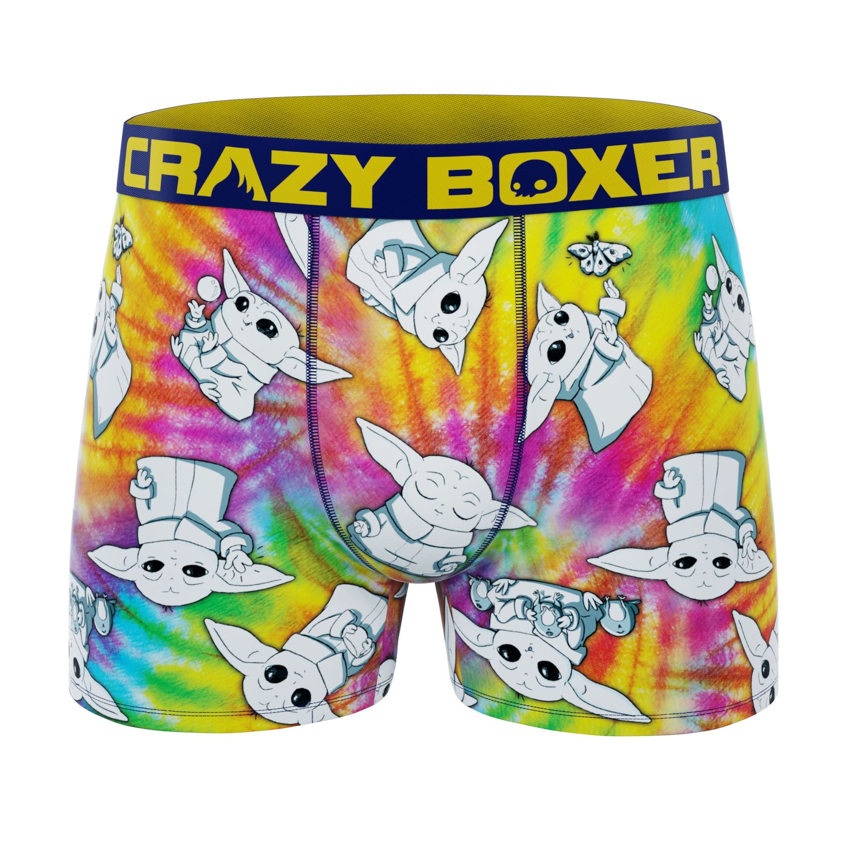 Crazy-12 u-impresso boxer, roupa interior dos homens com vários
