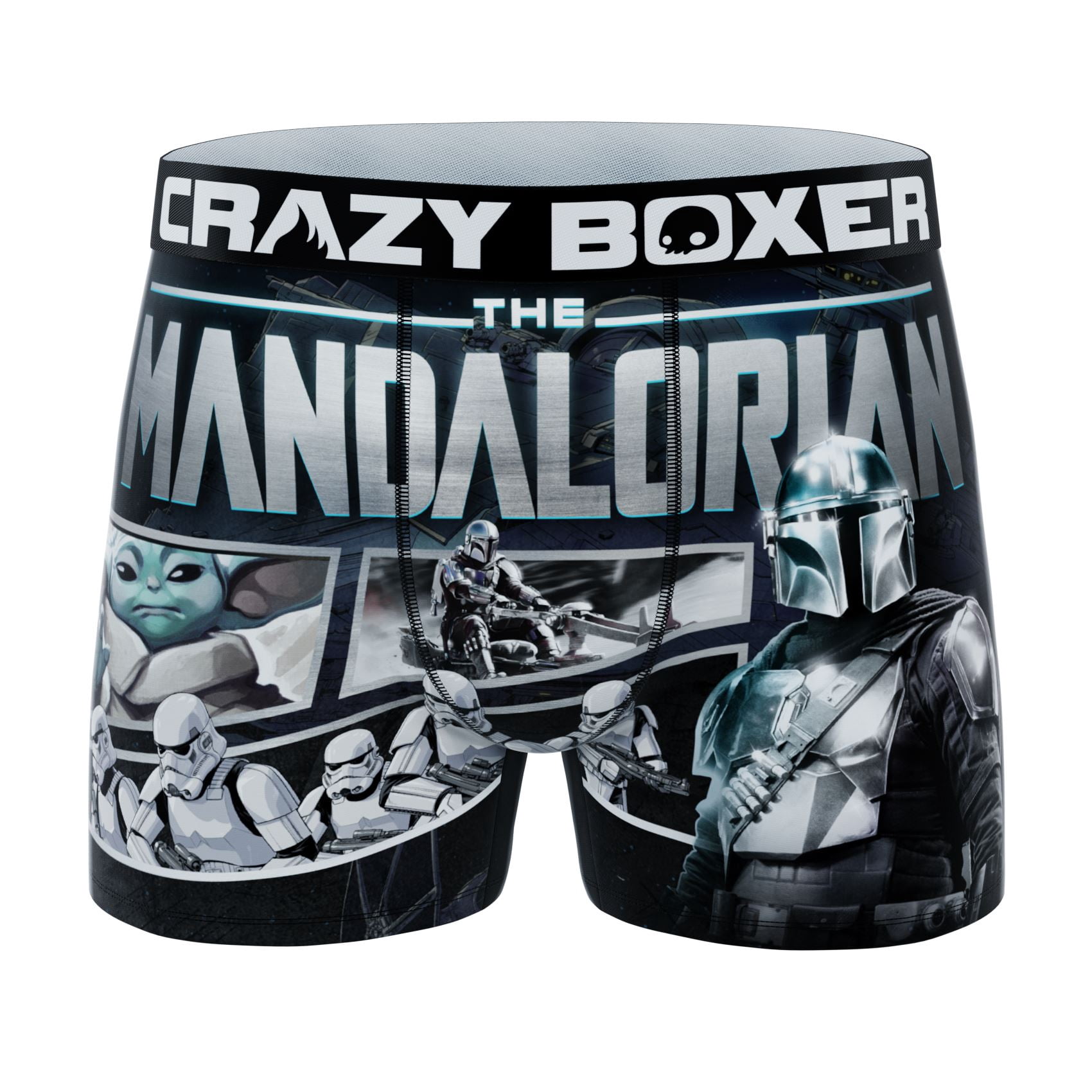 CRAZYBOXER Men's The Mandalorian Baby Yoda Boxer Briefs - Soft, Stretch Micro-Fabric With Moisture Wicking & No-Pinch Waistband - View #12