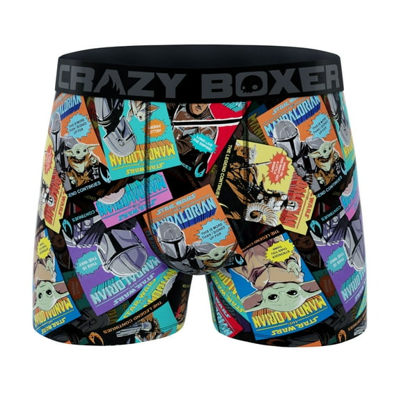 CRAZYBOXER Men's Underwear The Mandalorian Original Comfortable Boxer Brief Stretch
