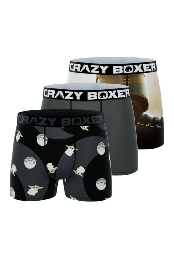 Men's Underwear The Mandalorian Soft Comfortable Boxer Brief Original (3 PACK)