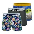thumbnail image 1 of CRAZYBOXER Men's Underwear The Mandalorian Space Non-slip waistband Soft Boxer Brief Distortion-free (Pack 3), 1 of 7