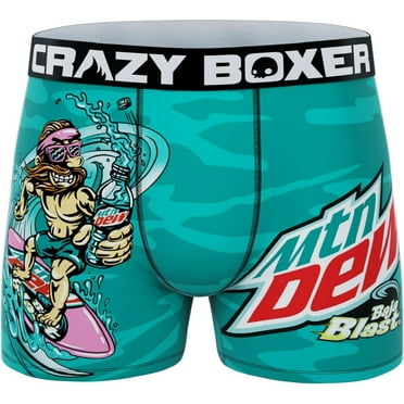CRAZYBOXER Mountain Dew Flavors Men's Boxer Briefs 3Pack, Vending