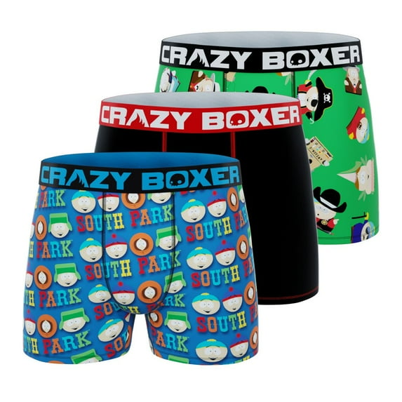 CRAZYBOXER South Park Faces Men's Boxer Briefs (3-Pack)