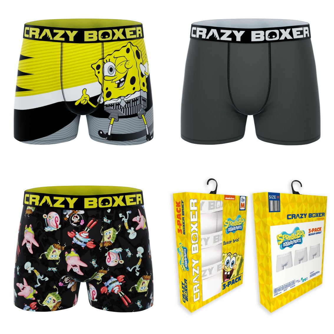 Bob Esponja Boxer Briefs para Hombre 3 Pack Honduras Ubuy