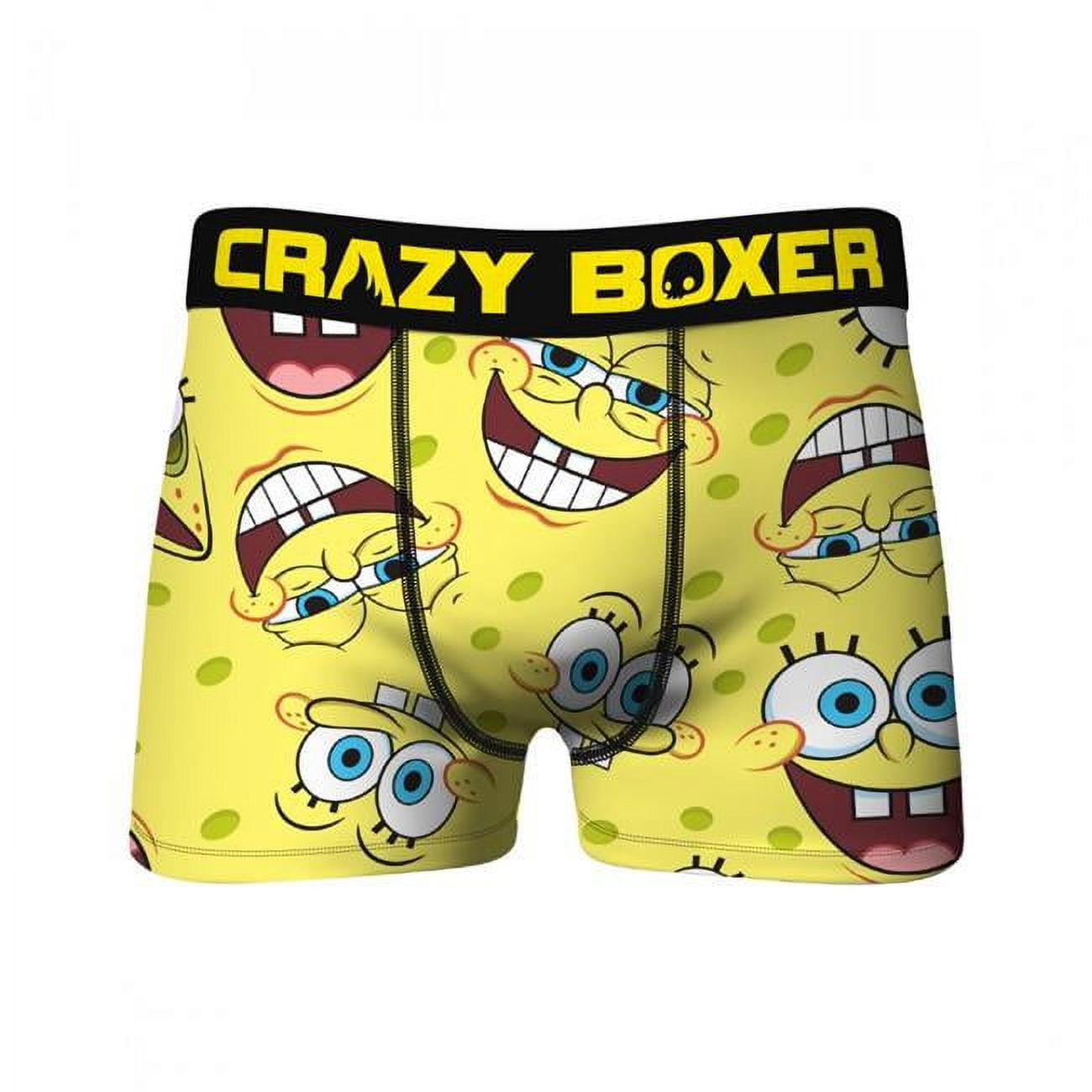 CRAZYBOXER Spongebob Face Men's Boxer Briefs