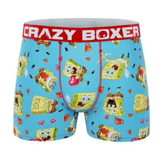 CRAZYBOXER Spongebob Love Hearts Men's Boxer Briefs