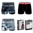 thumbnail image 1 of CRAZYBOXER Star Wars Darth Vader; Men's Boxer Briefs, 3-Pack, 1 of 10