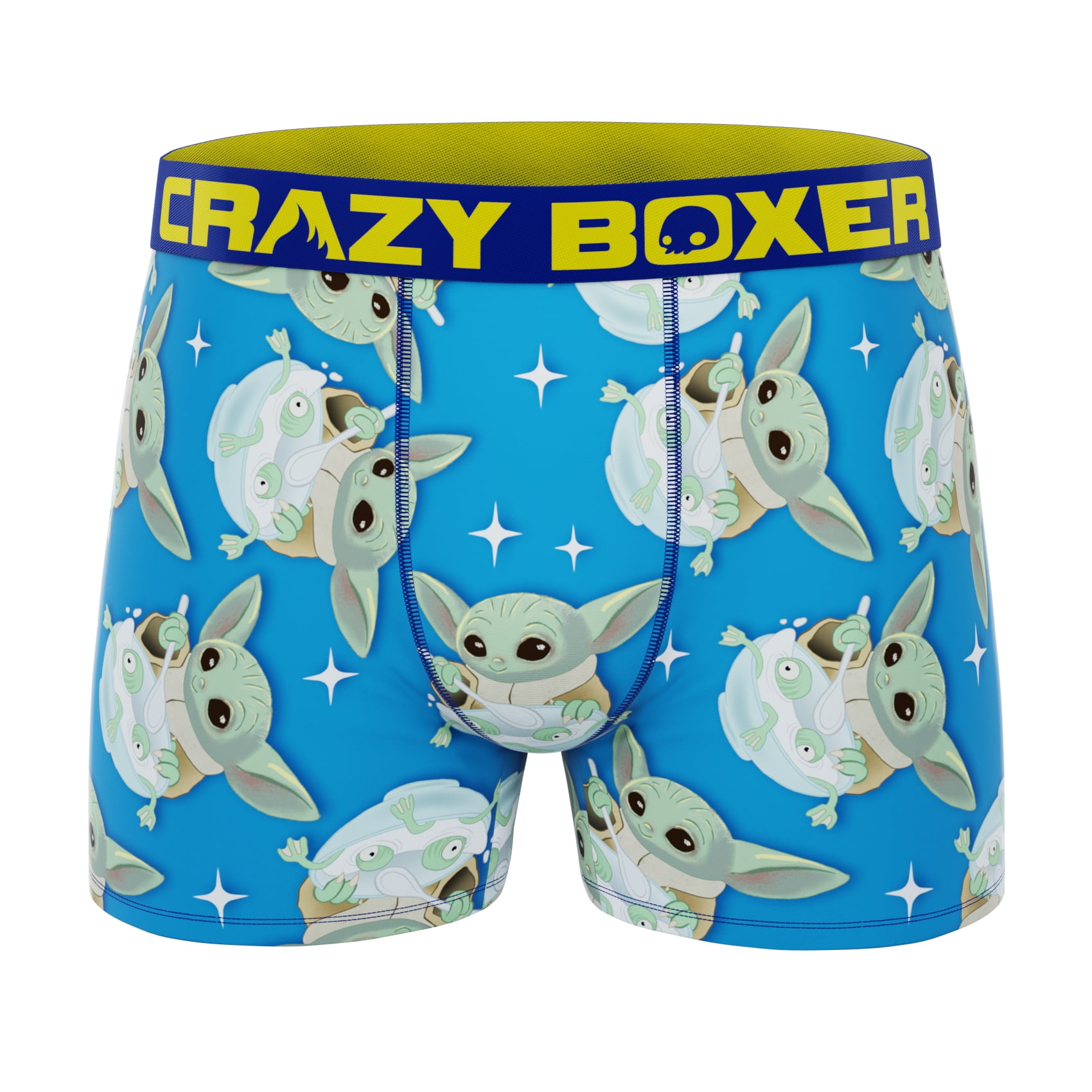 CRAZYBOXER The Mandalorian Baby Yoda Men's Boxer Briefs (Cereal Box