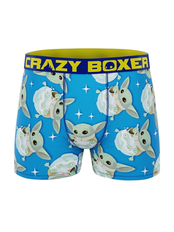 The Mandalorian Baby Yoda Men's Boxer Briefs (Cereal Box)