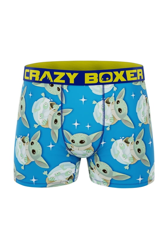The Mandalorian Baby Yoda Men's Boxer Briefs (Cereal Box)