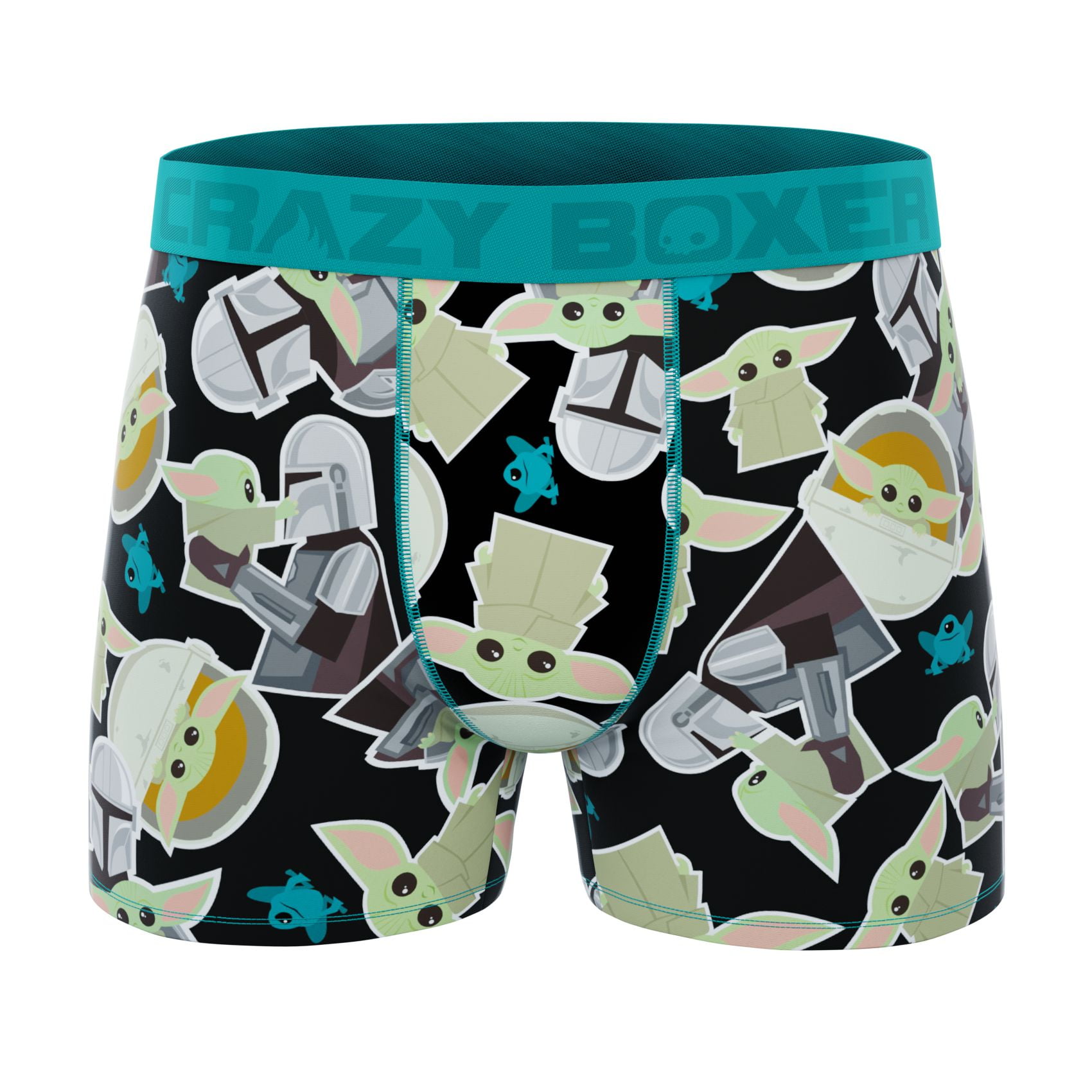 CRAZYBOXER The Mandalorian Baby Yoda Men's Boxer Briefs (Lunch Box