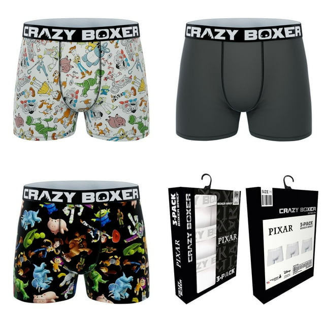 CRAZYBOXER Toy Story All Characters; Men's Boxer Briefs, 3Pack