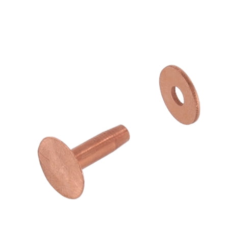 CRB09 #9 Copper Rivets w/ Burrs, Solid Copper (1lb. bag)