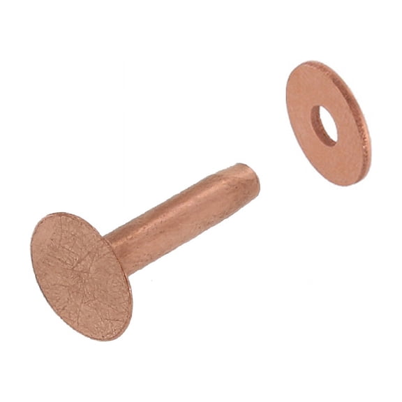 CRB10 #10 Copper Rivets w/ Burrs, Solid Copper (1lb. bag)