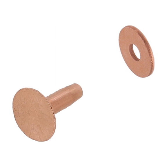 CRB10 #10 Copper Rivets w/ Burrs, Solid Copper (1lb. bag)