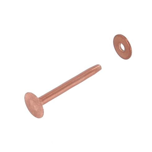 CRB14 #14 Copper Rivets w/ Burrs, Solid Copper (1lb. bag)