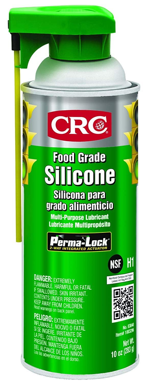 CRC 03040 Food Grade Silicone Lubricant, Net Weight: 10 oz 16oz Aerosol ,  Clear/White