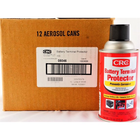 CRC 05046 Battery Terminal Protector Automotive Cleaners, 7.5oz, 12 Pack