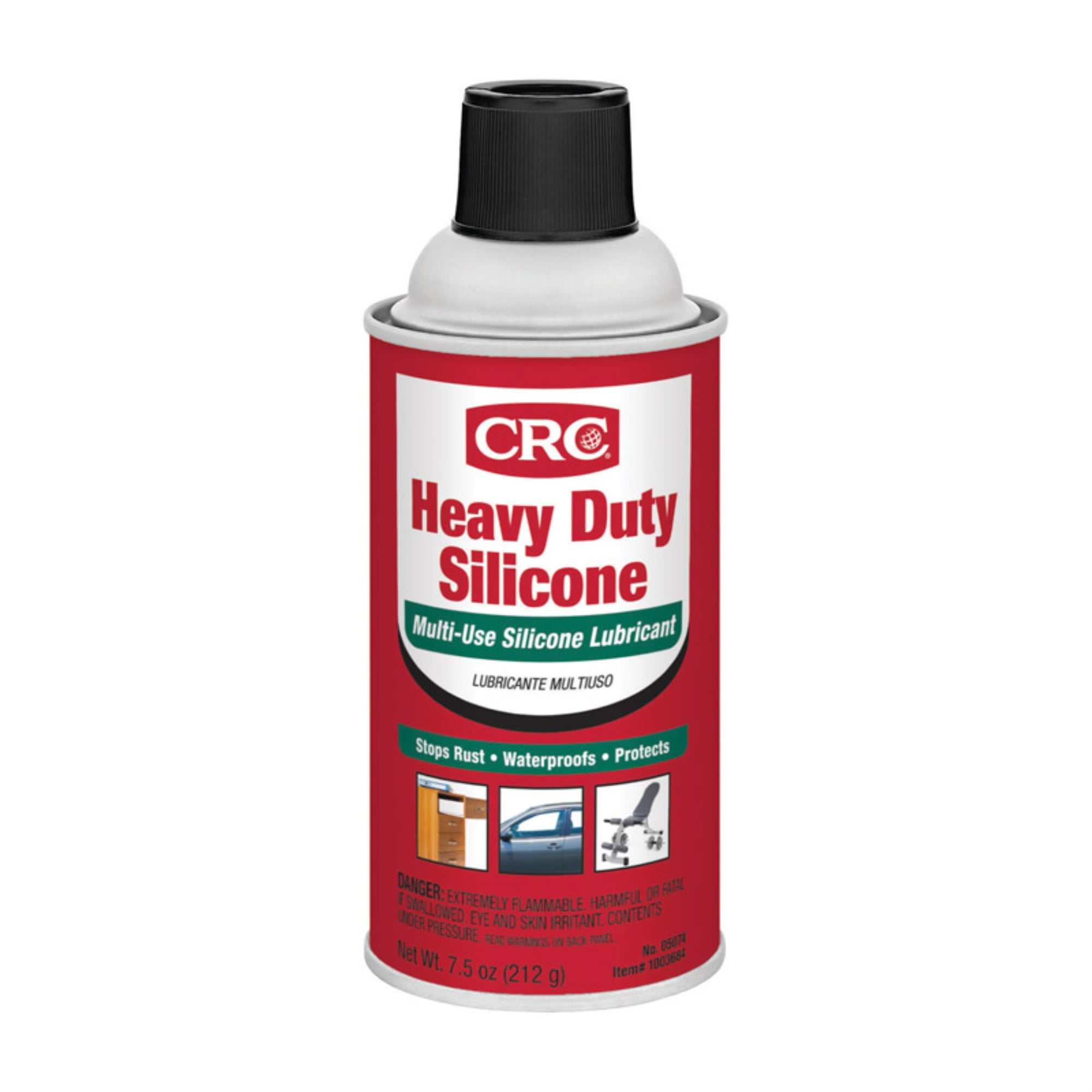 CRC 05074 7.5 oz Heavy Duty Silicone MultiUse Lubricant pack of 12