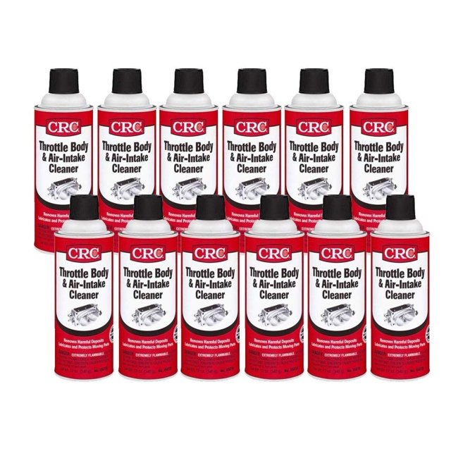 CRC 0507812PK Throttle Body & Air Intake Cleaner, 12 fl. oz, 12 Pack