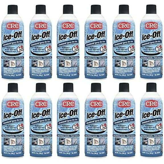 CRC 05346 Ice-Off Windshield Spray De-Icer - 12 Wt Oz. (12-Pack)