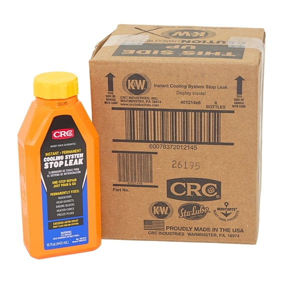 CRC 401214X6 Instant Cooling System Stop Leak - 16 Oz Bottles - Qty 6