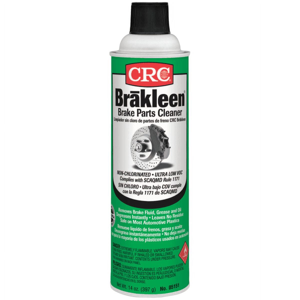 CRC BRAKLEEN Brake Parts Cleaner Ultra Low VOC, 20Ounce (5151)
