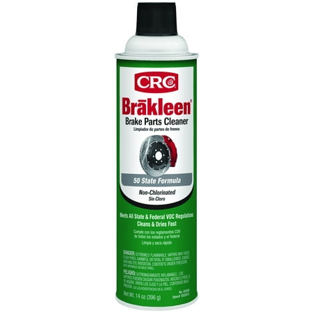 CRC Brakleen Non-Chlorinated Brake Cleaner, 14 oz – Automotive Brake Parts Cleaner for Cars, Trucks, and SUVs