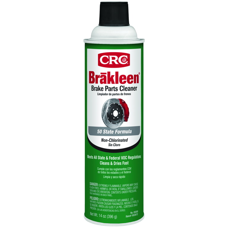 Brake Parts Cleaner: Non-Chlorinated, High VOC, Instantly Removes Brake  Fluid, Grease & Oil, 14 oz.