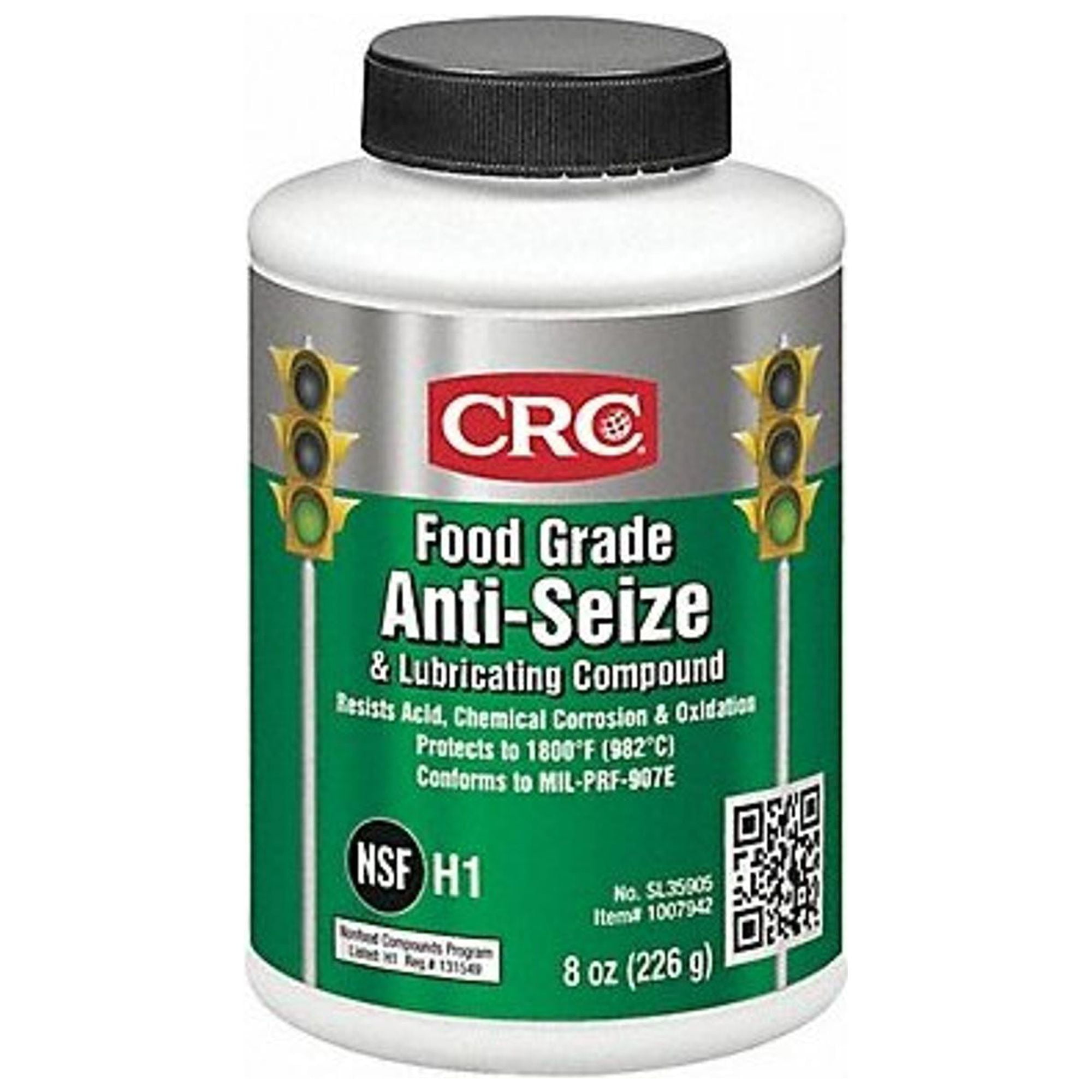 CRC Food Grade AntiSeize and Lubricating Compound, 1 lb BrushTop