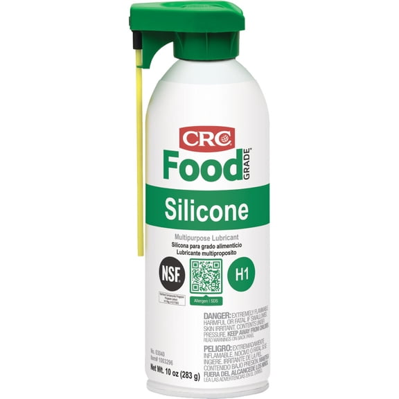 12-pack CRC Food Grade Silicone Lubricant Spray - Heavy-Duty, NSF H1 - 12 Pack, 10 Oz — Residential Use, Standard Application