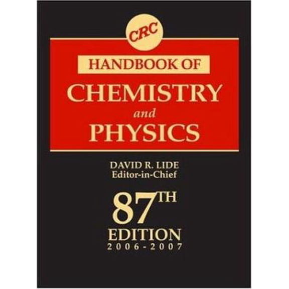 Pre-Owned CRC Handbook of Chemistry and Physics, 87th Edition, 9780849304873, 0849304873, Paperback, 87 edition