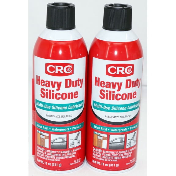 CRC Heavy Duty Silicone Lubricant, 11 oz - 2 pack