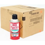 CRC Heavy Duty Silicone Multi-Use Lubricant 05074 Silicone Lubricant Aerosol Can, 7.5 oz 12 Pack