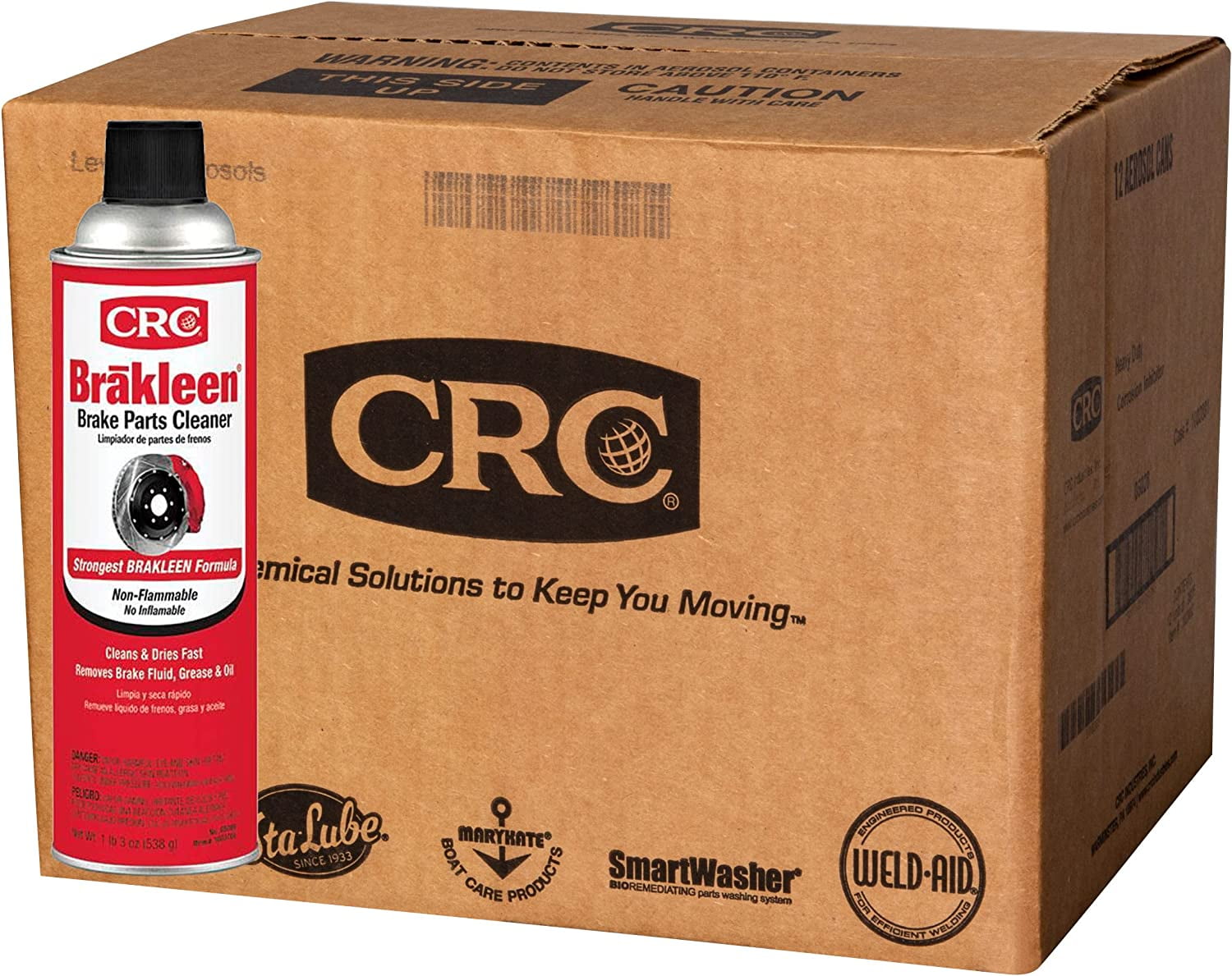 CRC Industries (CRC05089) Brakleen Brake Parts Cleaner, 19 oz Can, 12