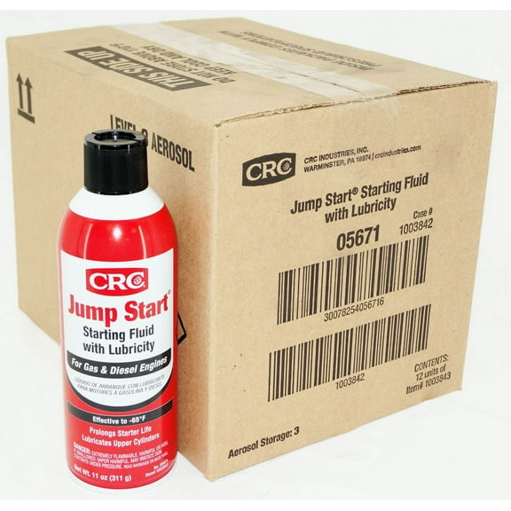 CRC Jump Start Starting Fluid with Lubricity - Case of 12