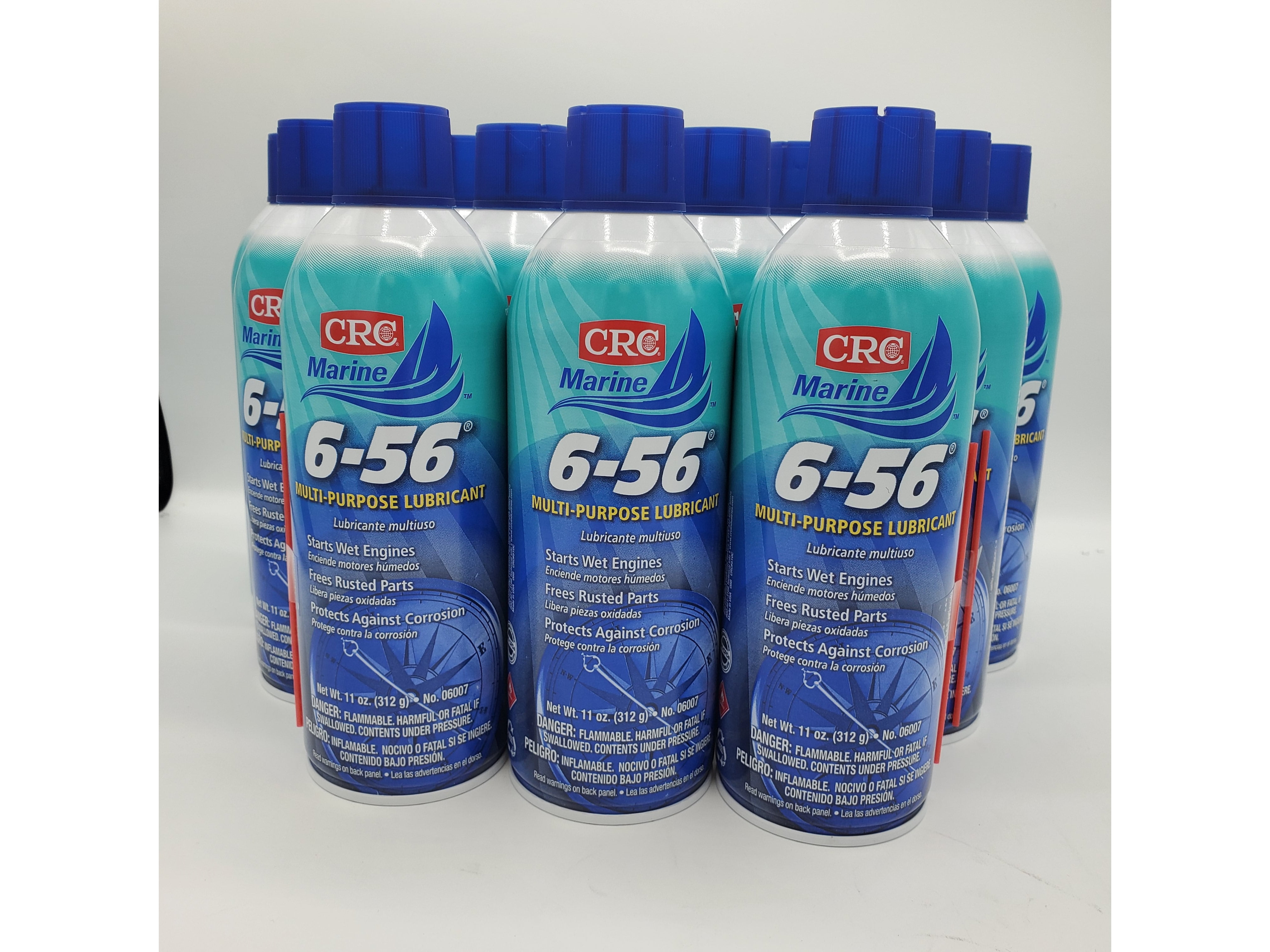 マルシー‼️ CRC Marine 6-56 Multi-Purpose Waterproof Boat Lube, 11 oz Cans (12