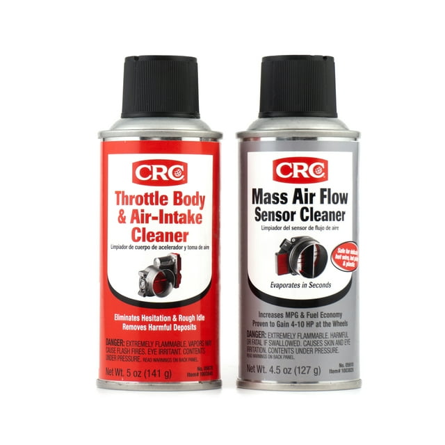 CRC Mass Air Flow & Throttle Body Single-Use Cleaner Twin Pack Kit