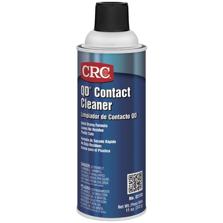 CRC QD Contact Cleaner 02130 [Pack of 12] 11 wt. oz., Plastic Safe Electronics Aerosol Cleaner, Suitable for Sensitive Electronic Equipment