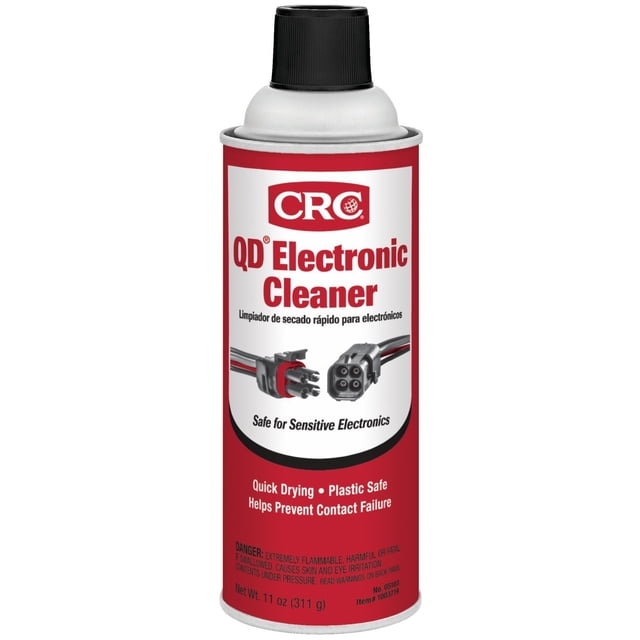 CRC Quick Dry Electronic Parts Cleaner Spray, 11 Wt Oz - Walmart ...